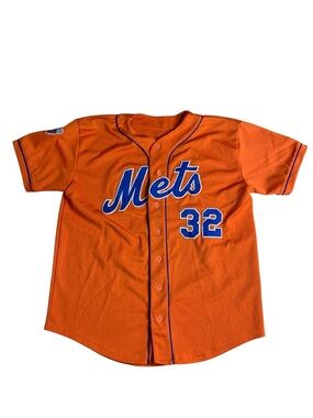 Sultan Athletic Orange Mets Jersey #32 NABF National Amateur Baseball Fed - L